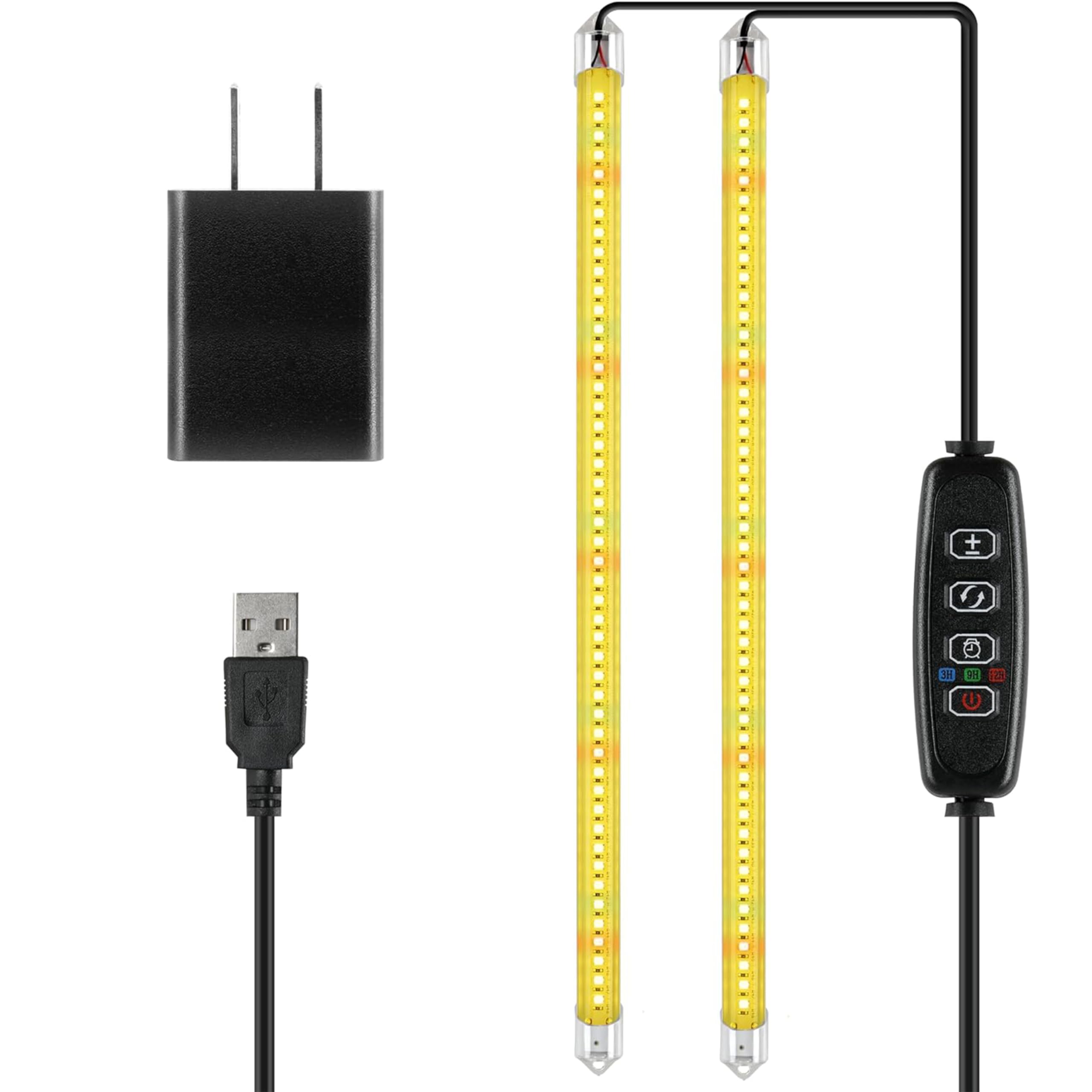 Foto 2 pulgar | Luces Led De Cultivo Ipower De 20 W De Espectro Completo Con Temporizador, 2 Tubos - Venta Internacional.