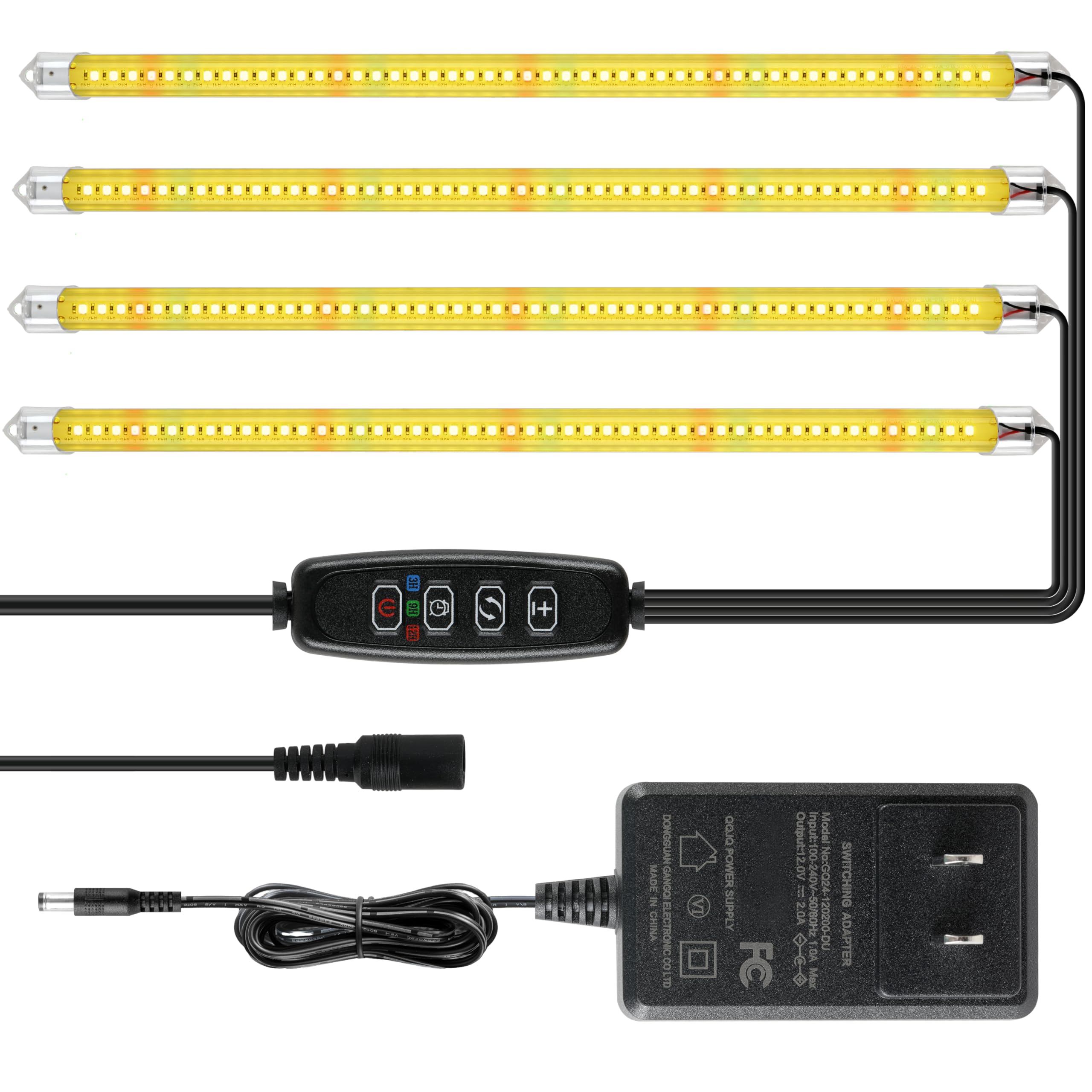 Foto 1 | Luz Led Para Cultivo De Plantas Ipower, 60 W, Espectro Completo, 4 Tubos, 48 Led - Venta Internacional.