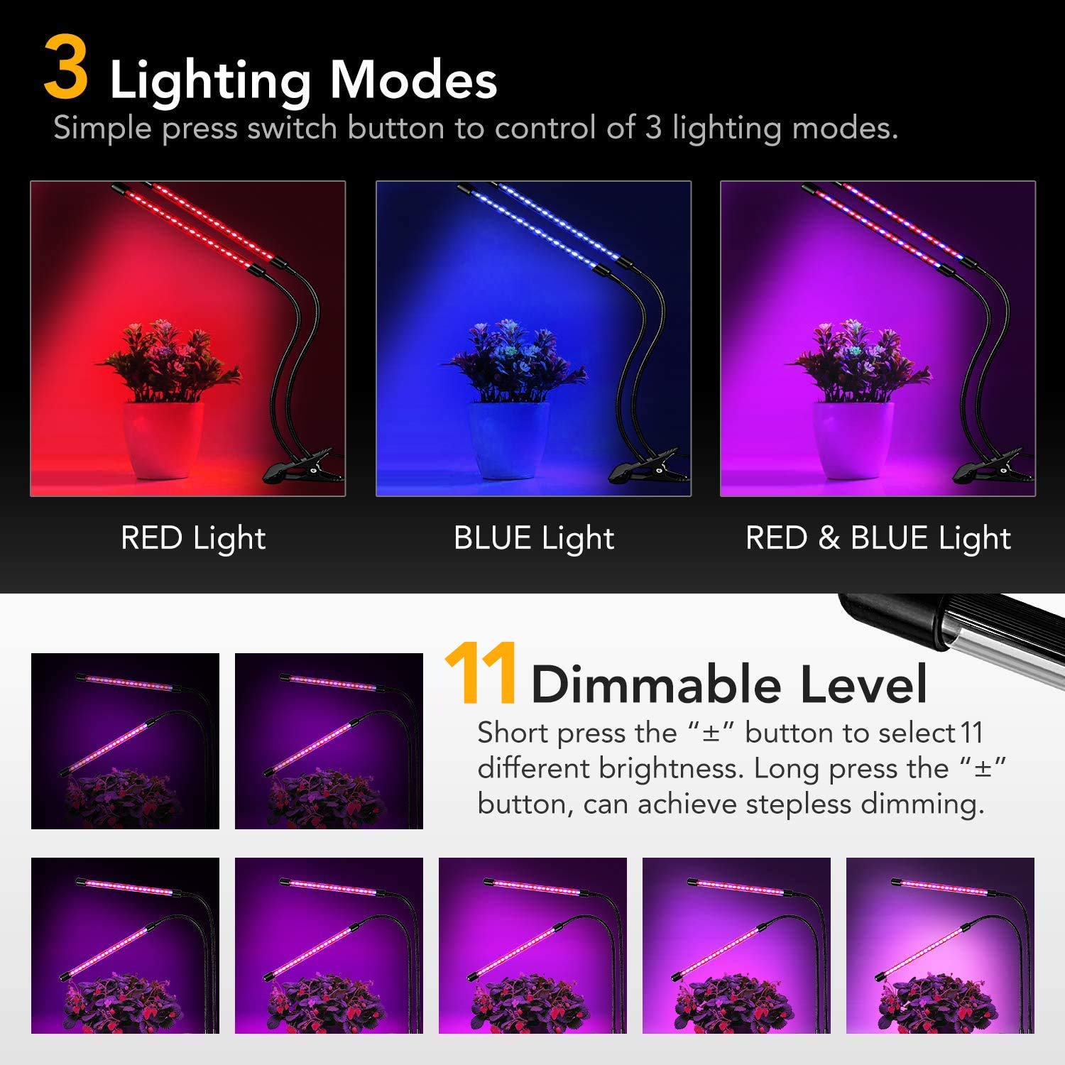 Foto 4 pulgar | Luz Led De Cultivo Ipower De Espectro Completo Para Plantas De Interior - Venta Internacional.
