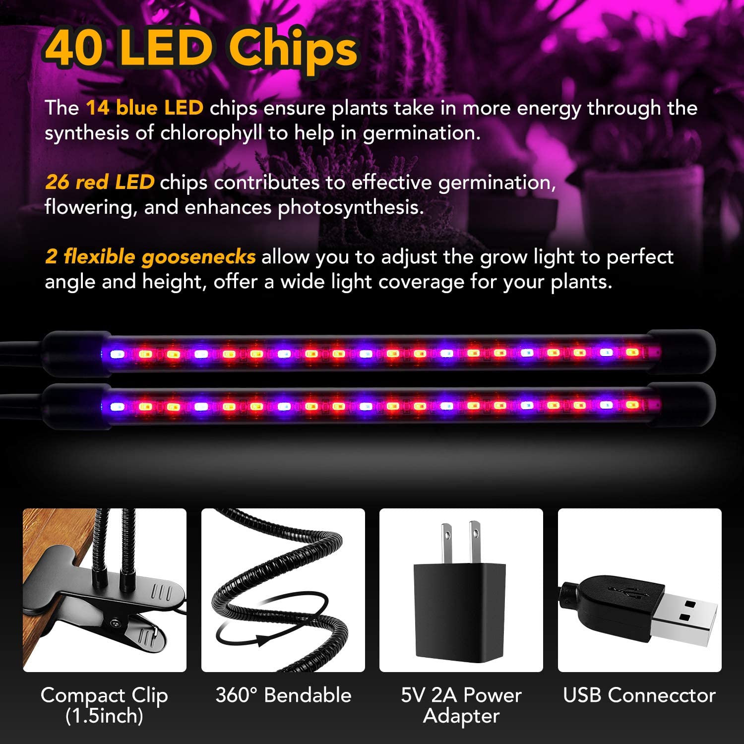 Foto 6 pulgar | Luz Led De Cultivo Ipower De Espectro Completo Para Plantas De Interior - Venta Internacional.