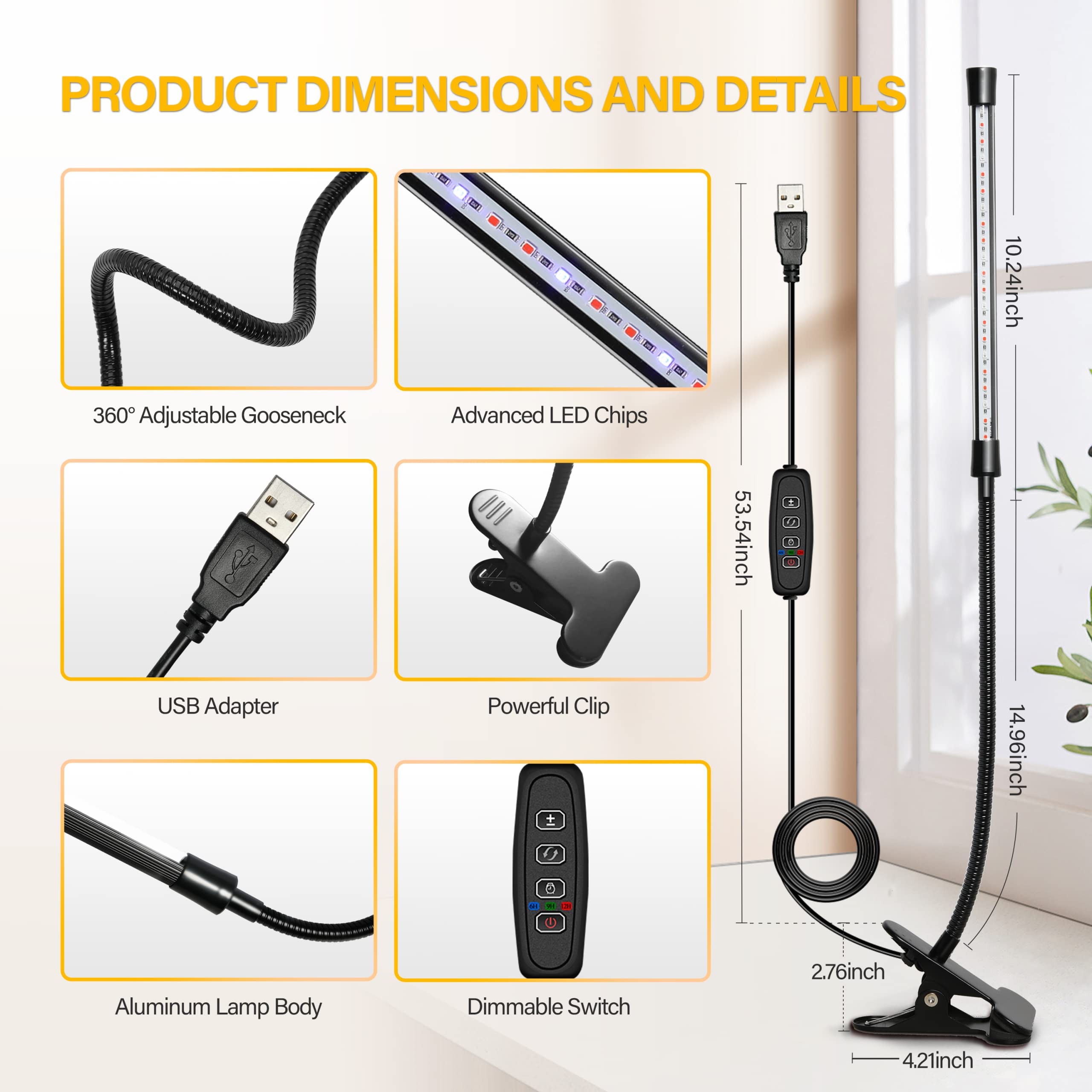 Foto 2 | Luz Led De Cultivo Ipower 21 De Espectro Completo Para Plantas De Interior, 2 P - Venta Internacional.