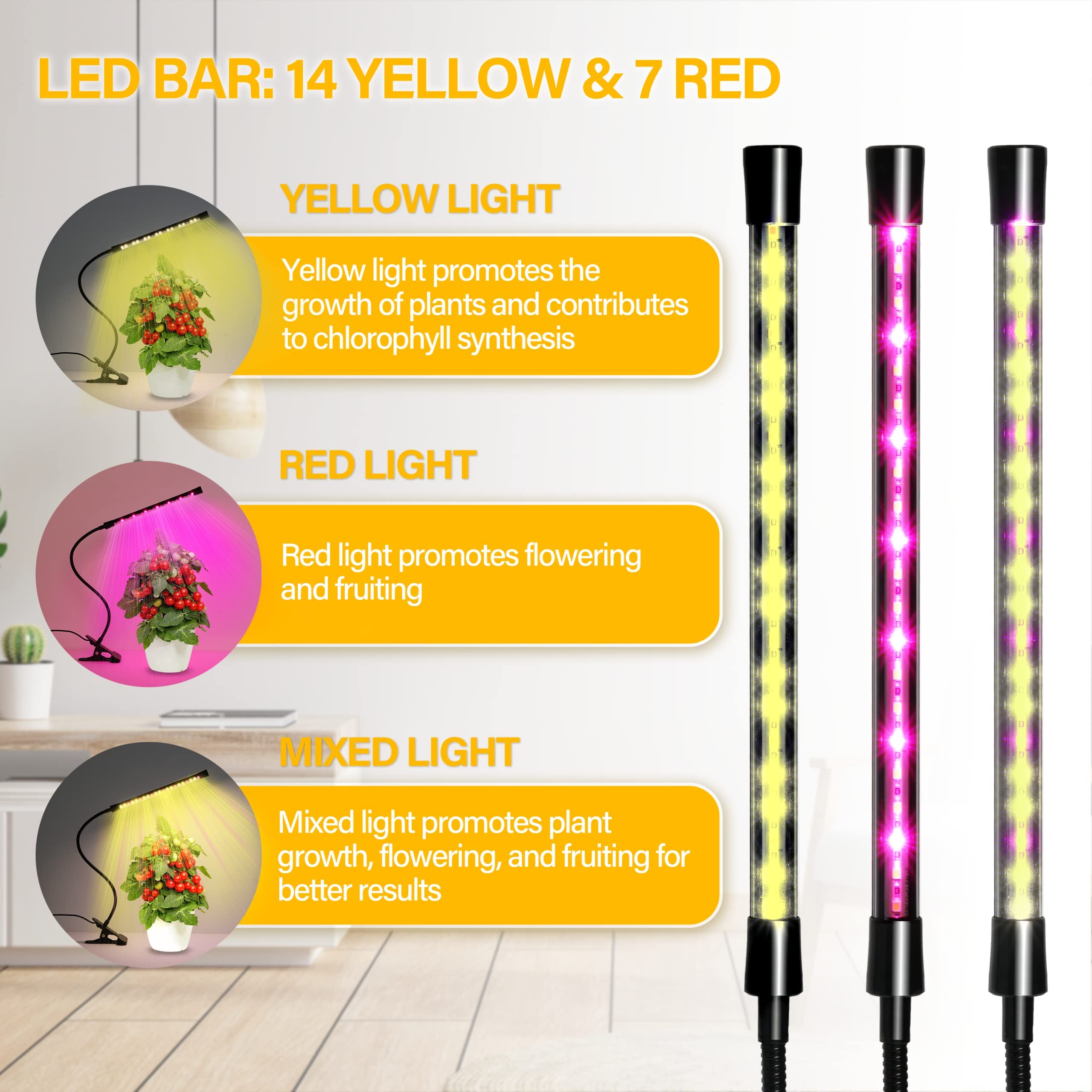 Foto 6 pulgar | Luz Led De Cultivo Ipower 21 De Espectro Completo Para Plantas De Interior, 2 P - Venta Internacional.