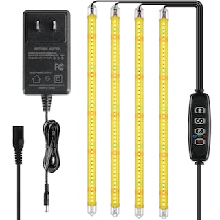 Foto 1 | Luces Led De Cultivo Ipower De 60 W De Espectro Completo Con Temporizador, 4 Tubos - Venta Internacional.