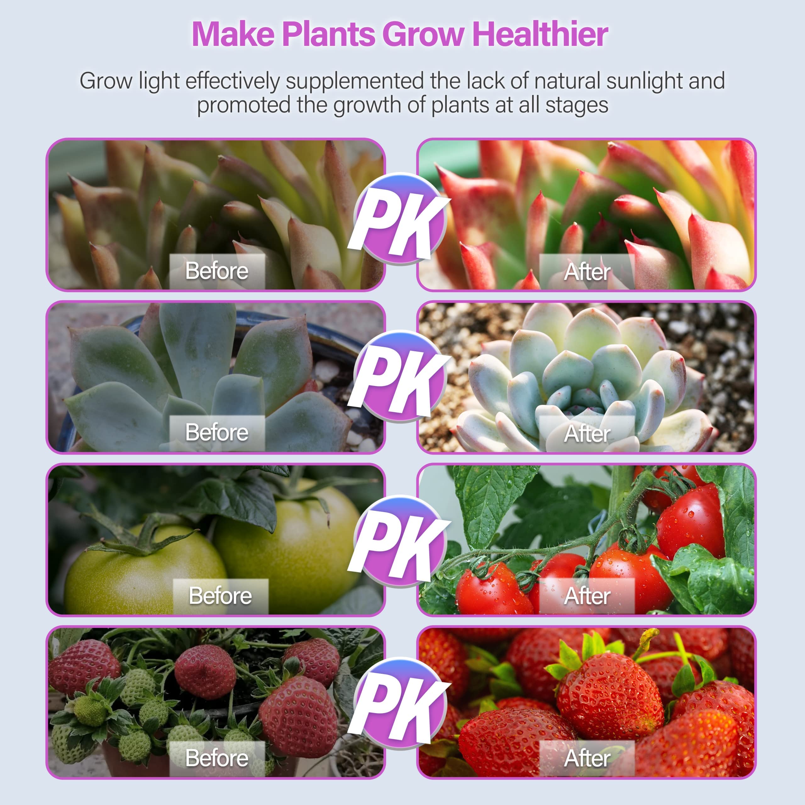 Foto 7 pulgar | Tiras De Luz Led De Cultivo Ipower De Espectro Completo Para Plantas De Interior - Venta Internacional.