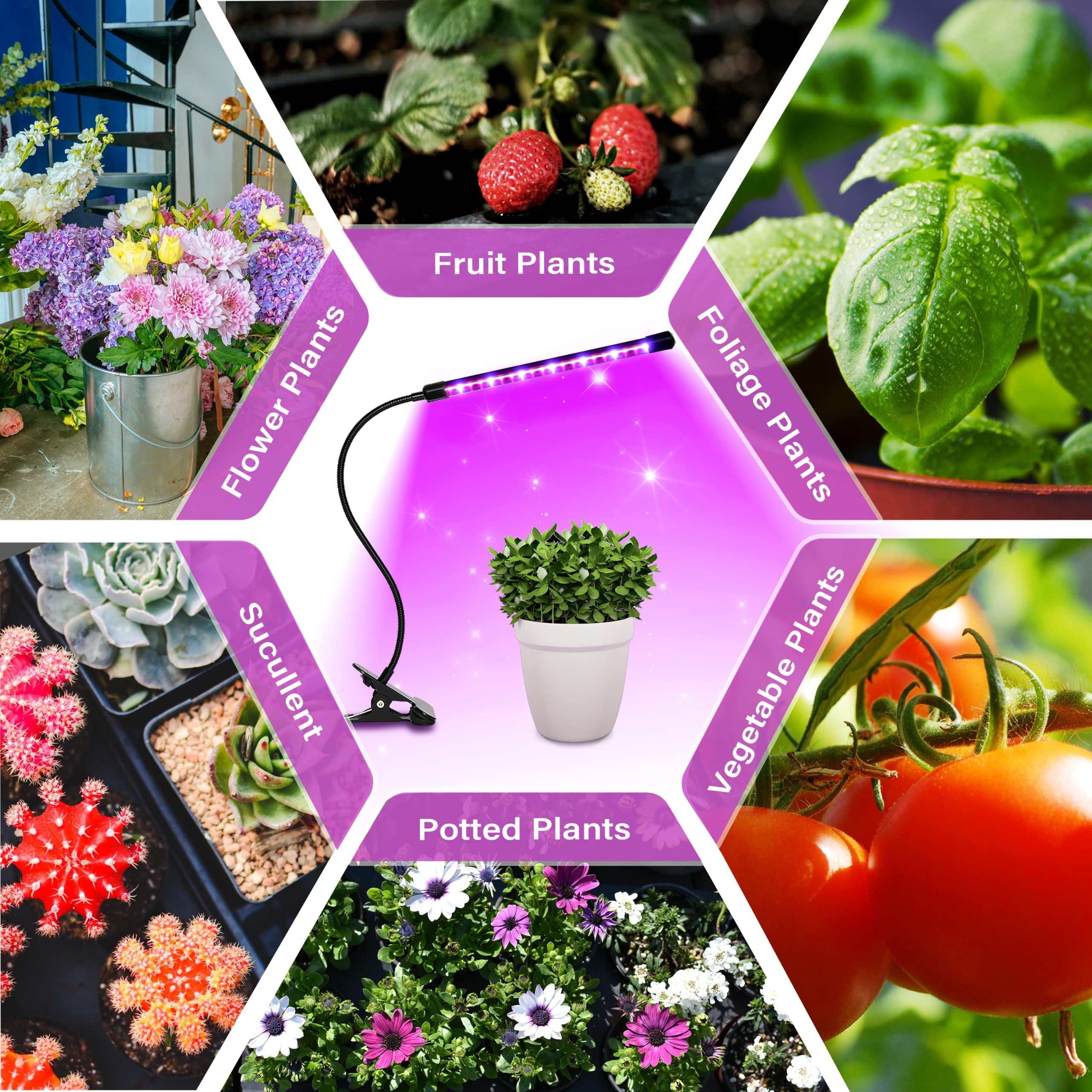 Foto 8 pulgar | Tiras De Luz Led De Cultivo Ipower De Espectro Completo Para Plantas De Interior - Venta Internacional.