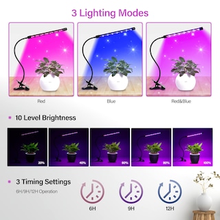 Foto 3 | Luz Led De Cultivo Ipower De Espectro Completo Para Plantas De Interior - Venta Internacional.