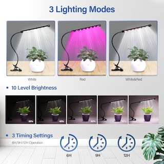 Foto 4 | Luz Led De Cultivo Ipower De Espectro Completo Para Plantas De Interior - Venta Internacional.