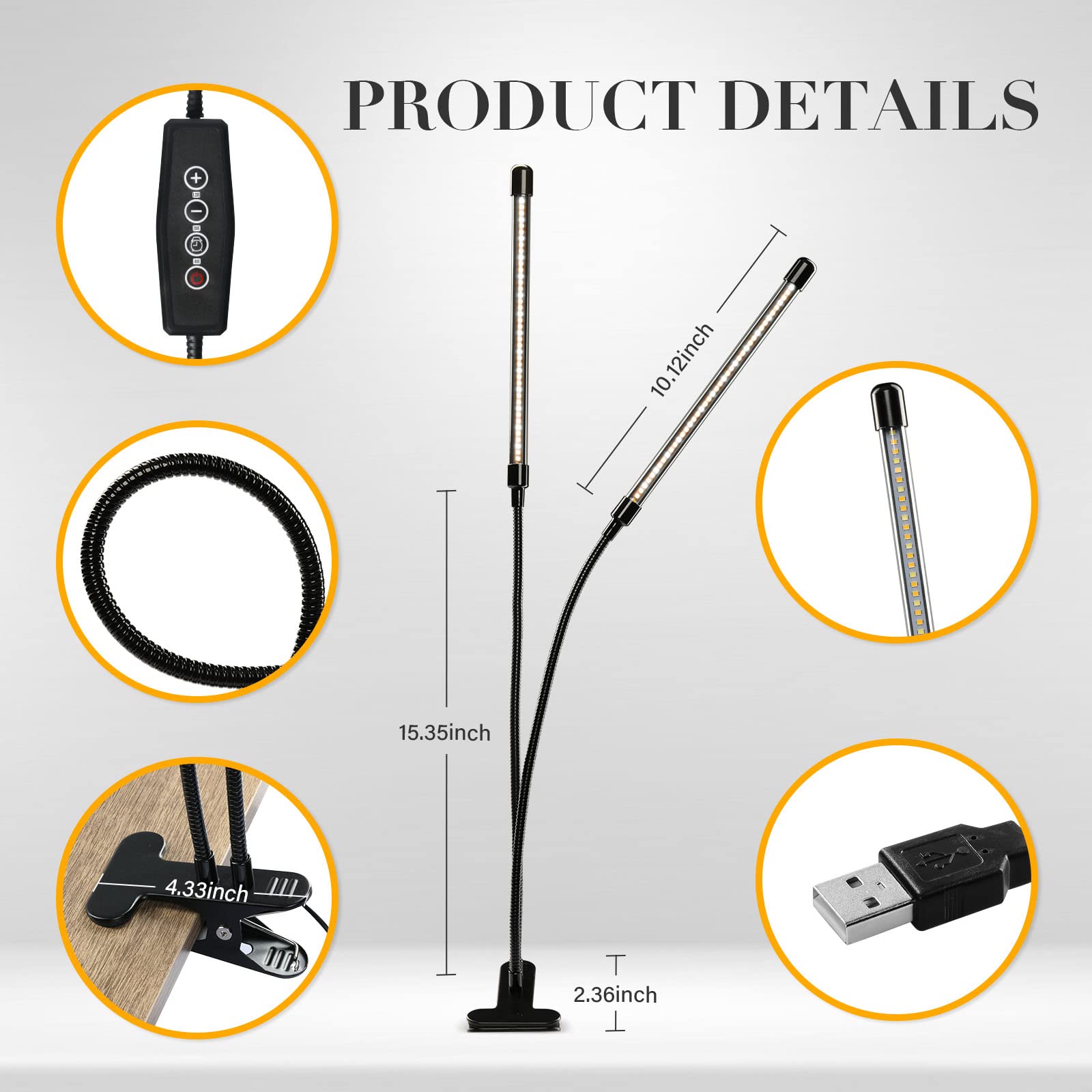 Foto 3 pulgar | Tiras De Luz Led Para Cultivo Ipower Full Spectrum, 2 Tubos, 1 Paquete - Venta Internacional.