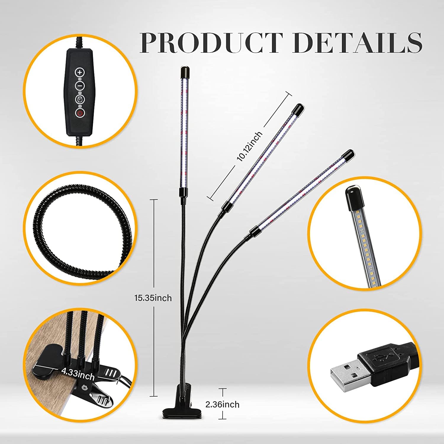 Foto 4 pulgar | Luz Led De Cultivo Ipower 6000 K De Espectro Completo Para Plantas De Interior - Venta Internacional.