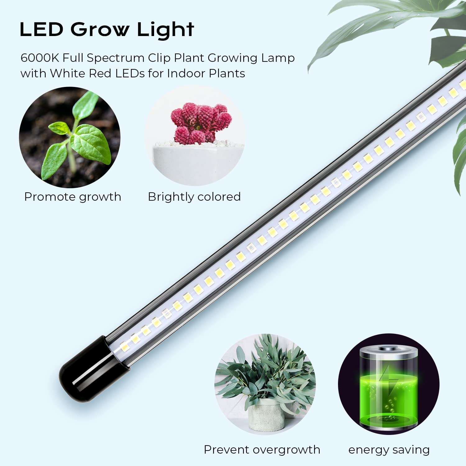 Foto 5 pulgar | Luz Led De Cultivo Ipower 6000 K De Espectro Completo Para Plantas De Interior - Venta Internacional.