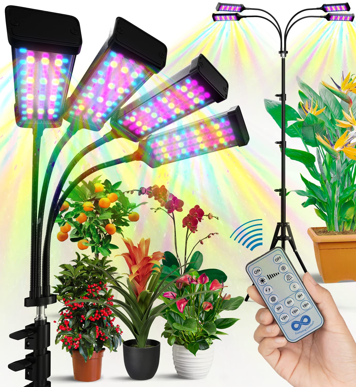 Foto 2 pulgar | Grow Lights Everlasting Comfort Full Spectrum Para Plantas De Interior - Venta Internacional.