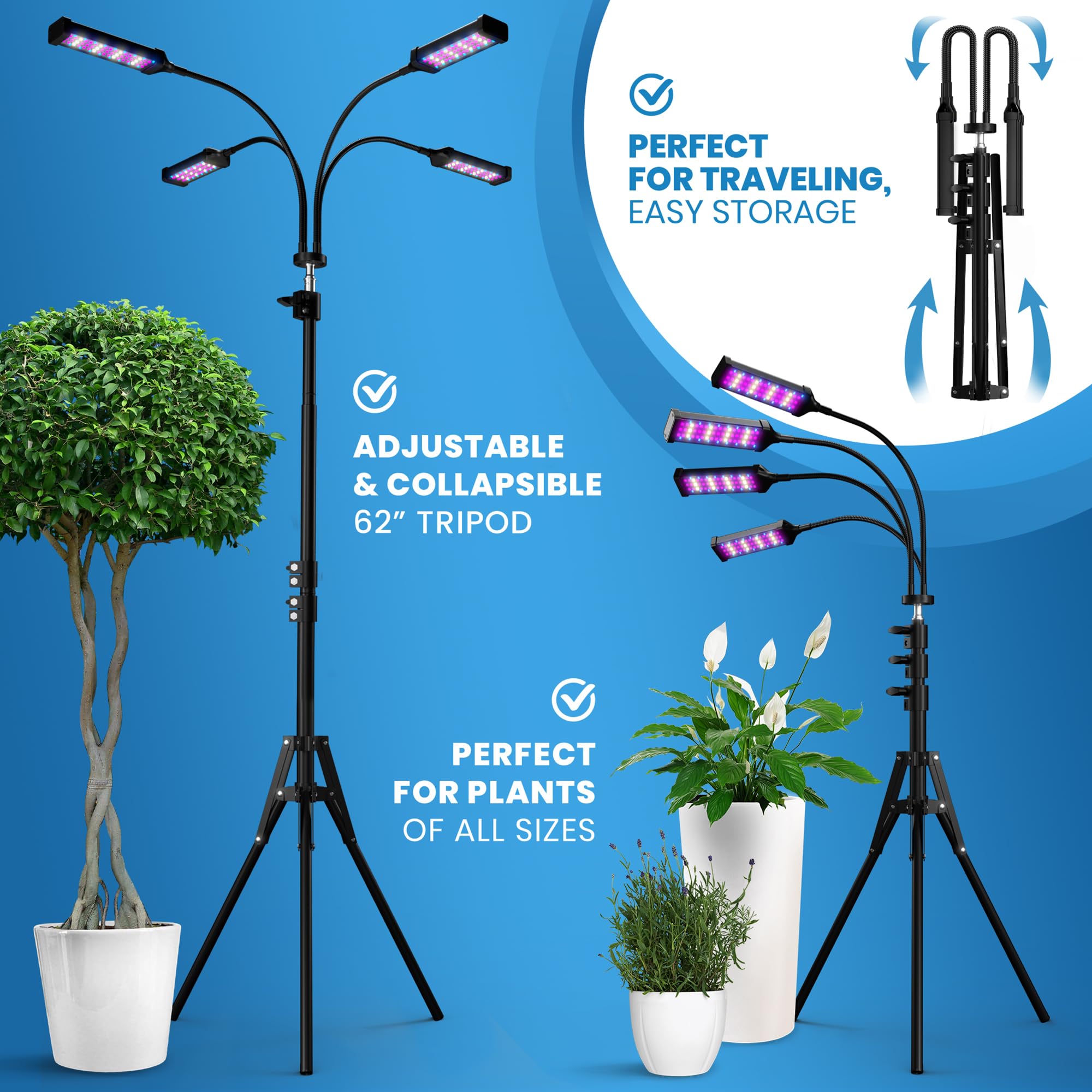 Foto 7 pulgar | Grow Lights Everlasting Comfort Full Spectrum Para Plantas De Interior - Venta Internacional.
