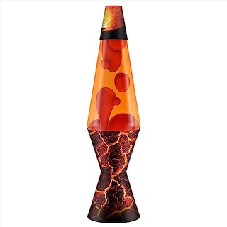 Foto 1 | Lámpara De Lava Lava Original, 14,5 Pulgadas, Riscos Volcánicos, Cera Roja Y Orán - Venta Internacional.