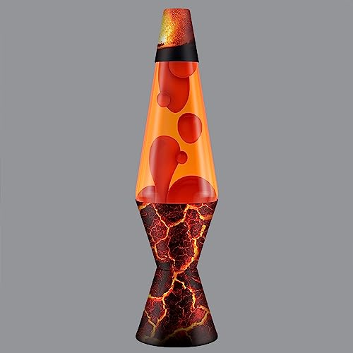 Foto 5 pulgar | Lámpara De Lava Lava Original, 14,5 Pulgadas, Riscos Volcánicos, Cera Roja Y Orán - Venta Internacional.