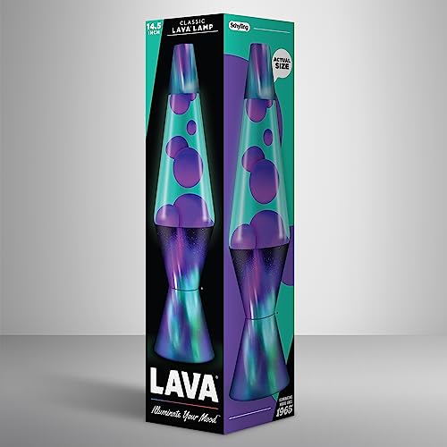 Foto 6 | Lámpara Lava Original Aurora Borealis Purple 14.5 Con Base - Venta Internacional.