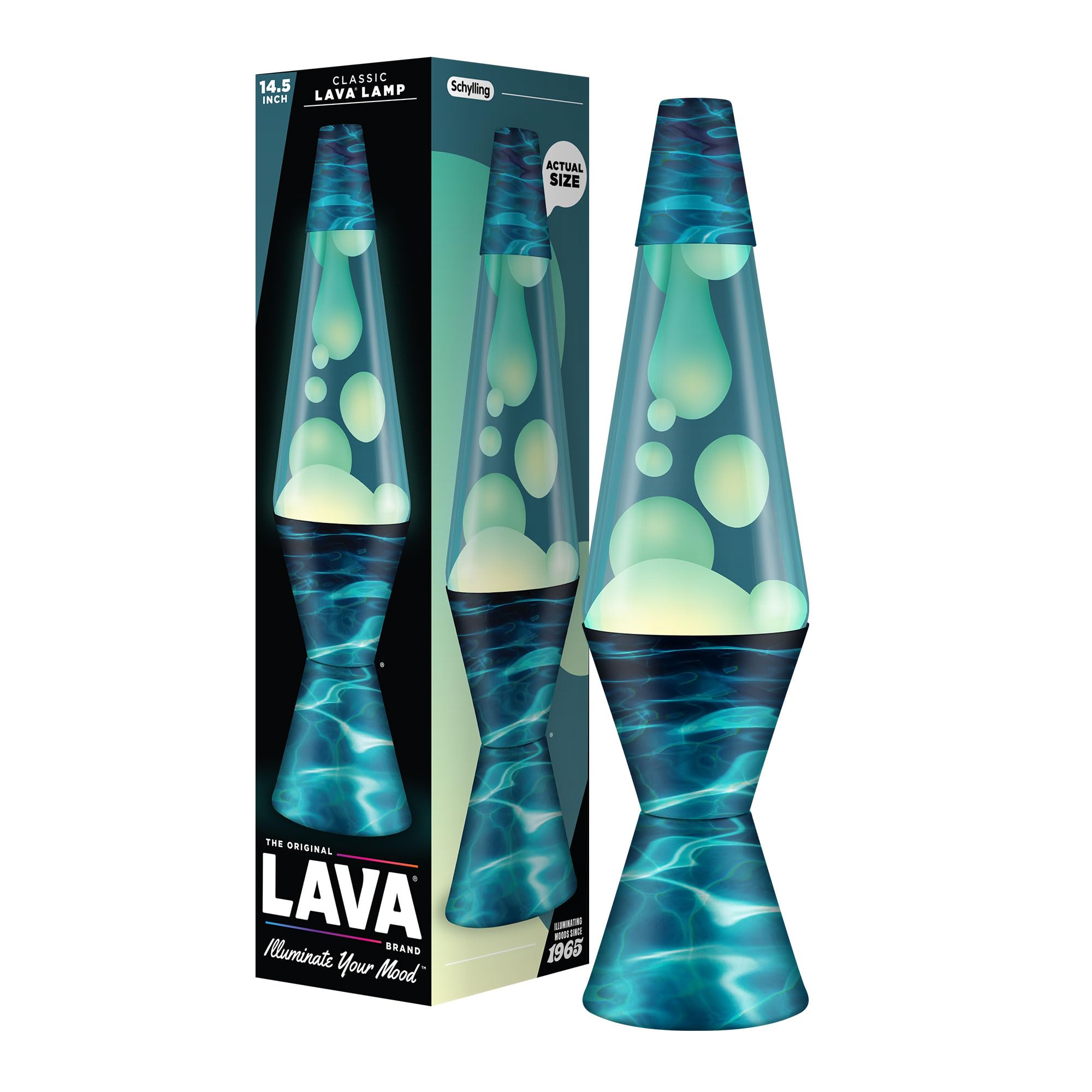 Foto 2 pulgar | Lava Lamp Lava  14.5 Night Swim Motion Light, Blanco Y Azul - Venta Internacional.