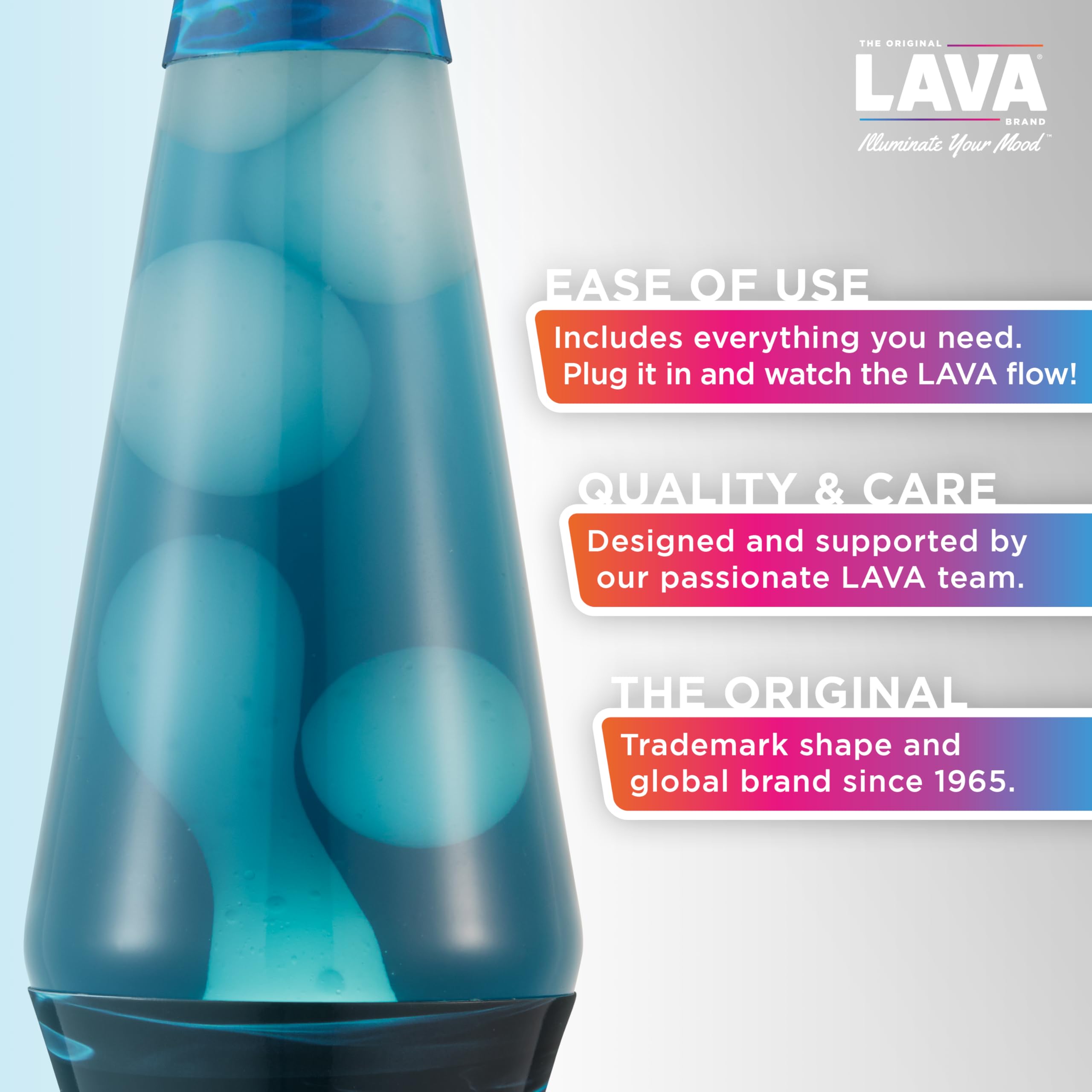 Foto 3 pulgar | Lava Lamp Lava  14.5 Night Swim Motion Light, Blanco Y Azul - Venta Internacional.