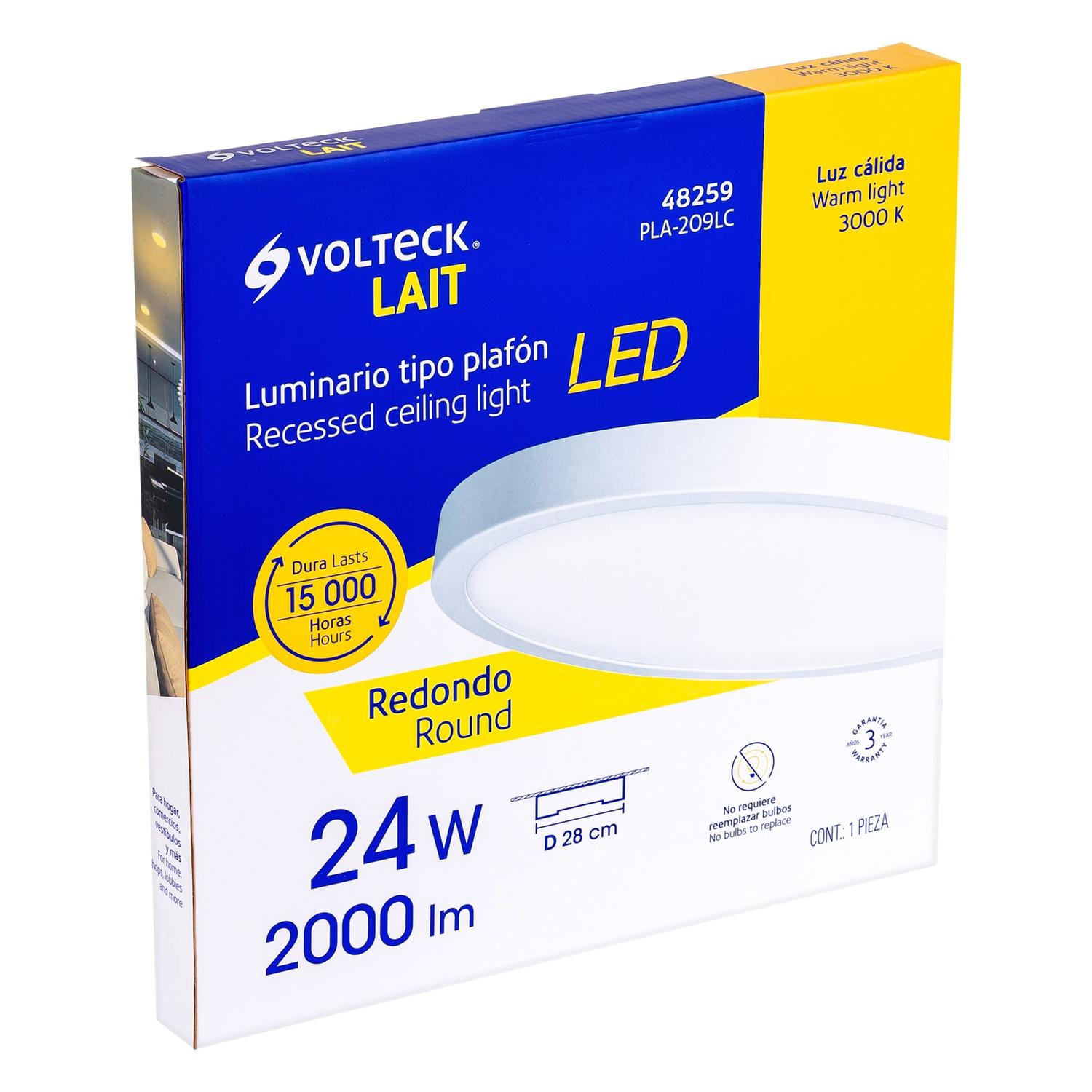 Foto 3 pulgar | Luminario de Led 24 w Truper Redondo Tipo Plafón Luz Cálida