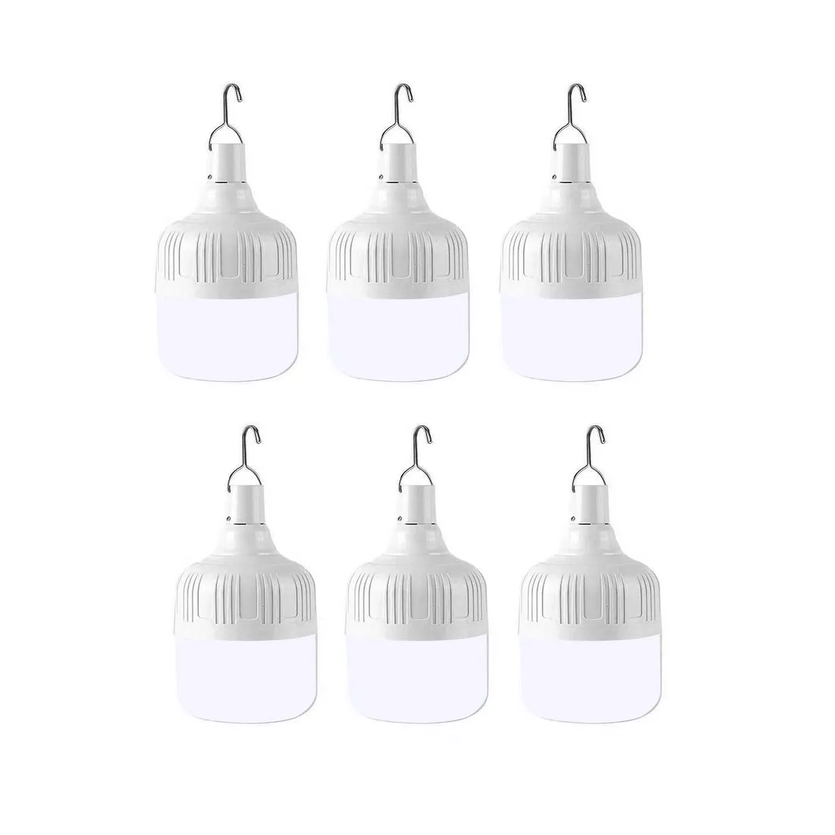 Focos Led Portátiles Recargables Eo Safe Imports ESI-8117 color Blanco 40w 6 Piezas