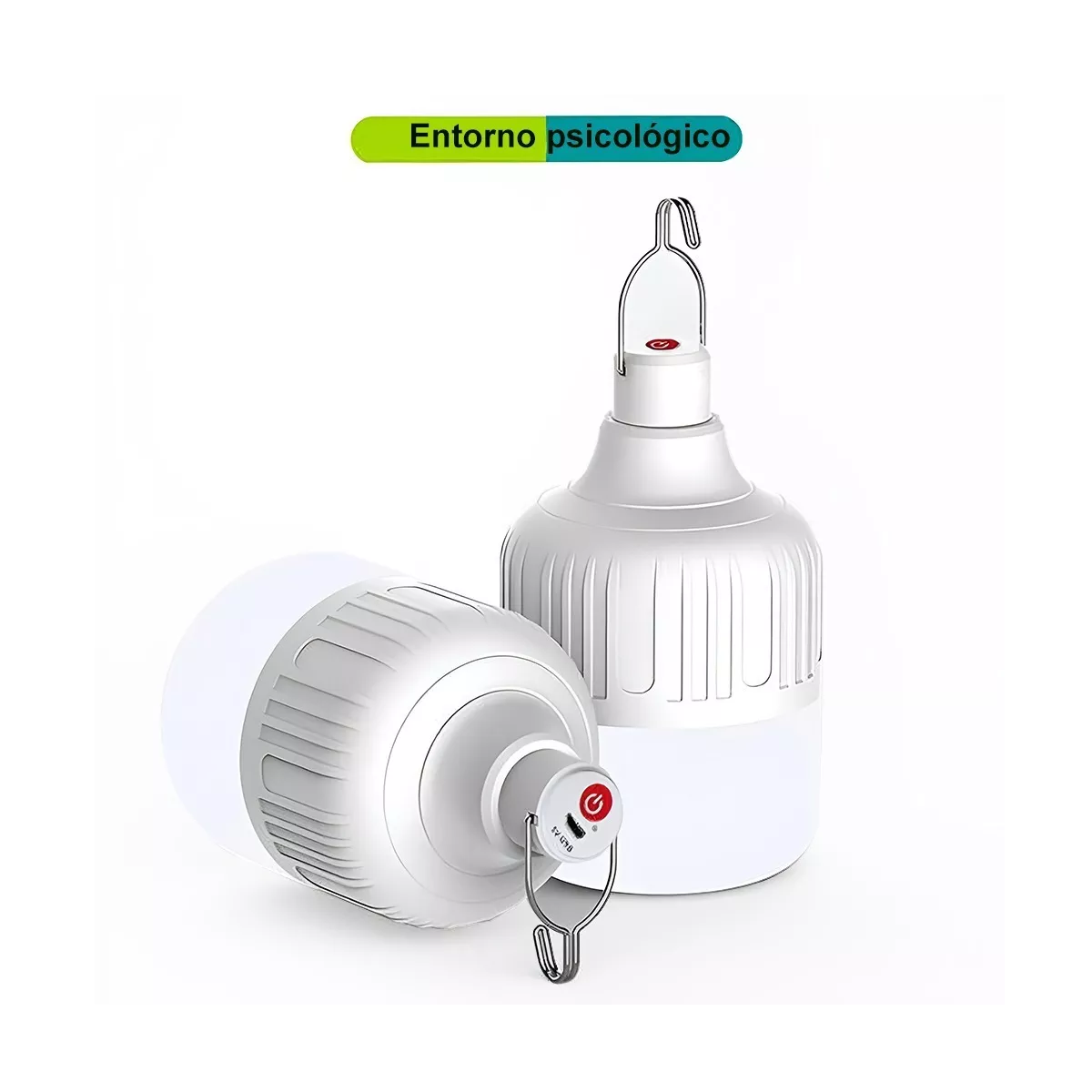 Foto 2 | Focos Led Portátiles Recargables Eo Safe Imports ESI-8117 color Blanco 40w 6 Piezas