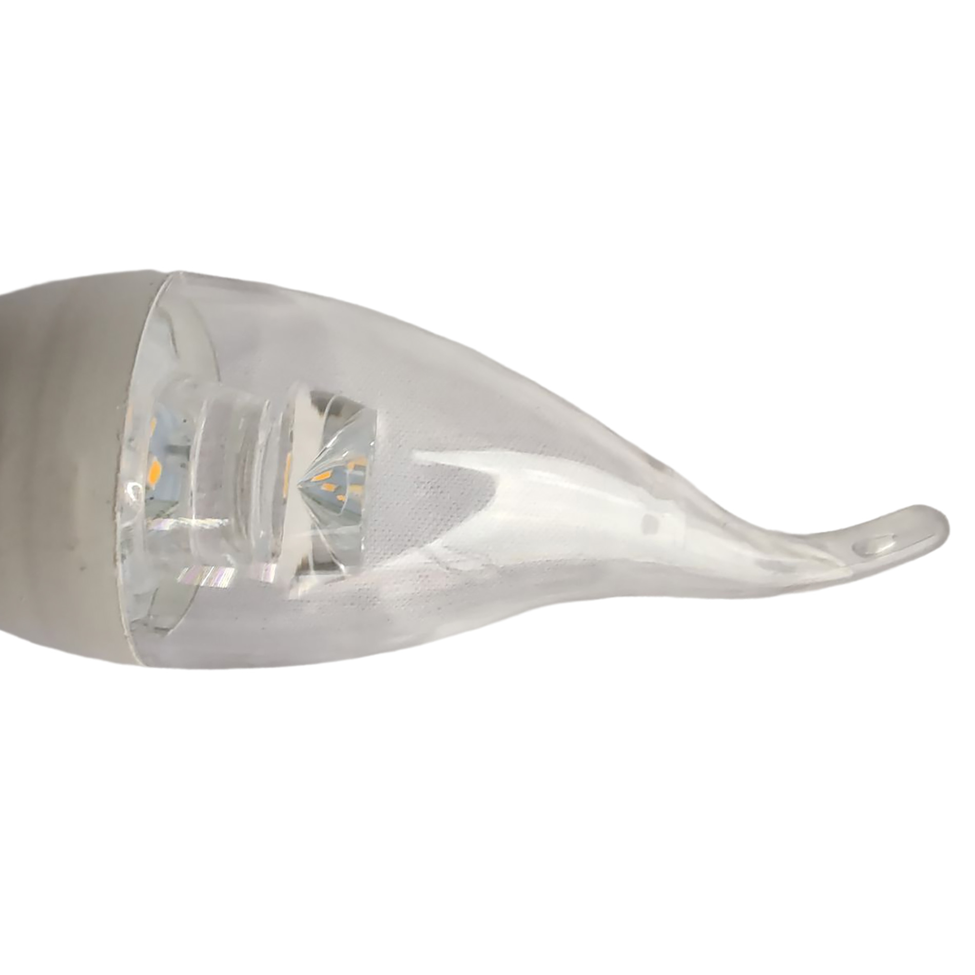 Foto 8 pulgar | Foco LED Tipo Vela HEE FVCL37 4W E14 Luz Cálida Punta Curva Transparente 4 Piezas