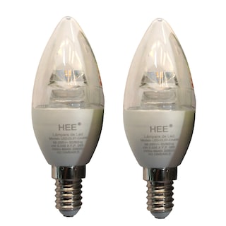 Foto 1 | Foco Led Tipo Vela Hee C37-4W Luz Cálida 4w E14 2 Piezas