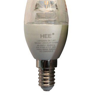 Foto 3 | Foco Led Tipo Vela Hee C37-4W Luz Cálida 4w E14 2 Piezas