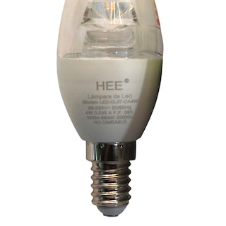 Foto 4 | Foco Led Tipo Vela Hee FVC37 Luz Cálida 4w E14 5 Piezas