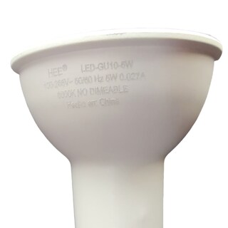 Foto 6 | Foco Led Gu10 Transparente 5w Luz Calida 10 Piezas
