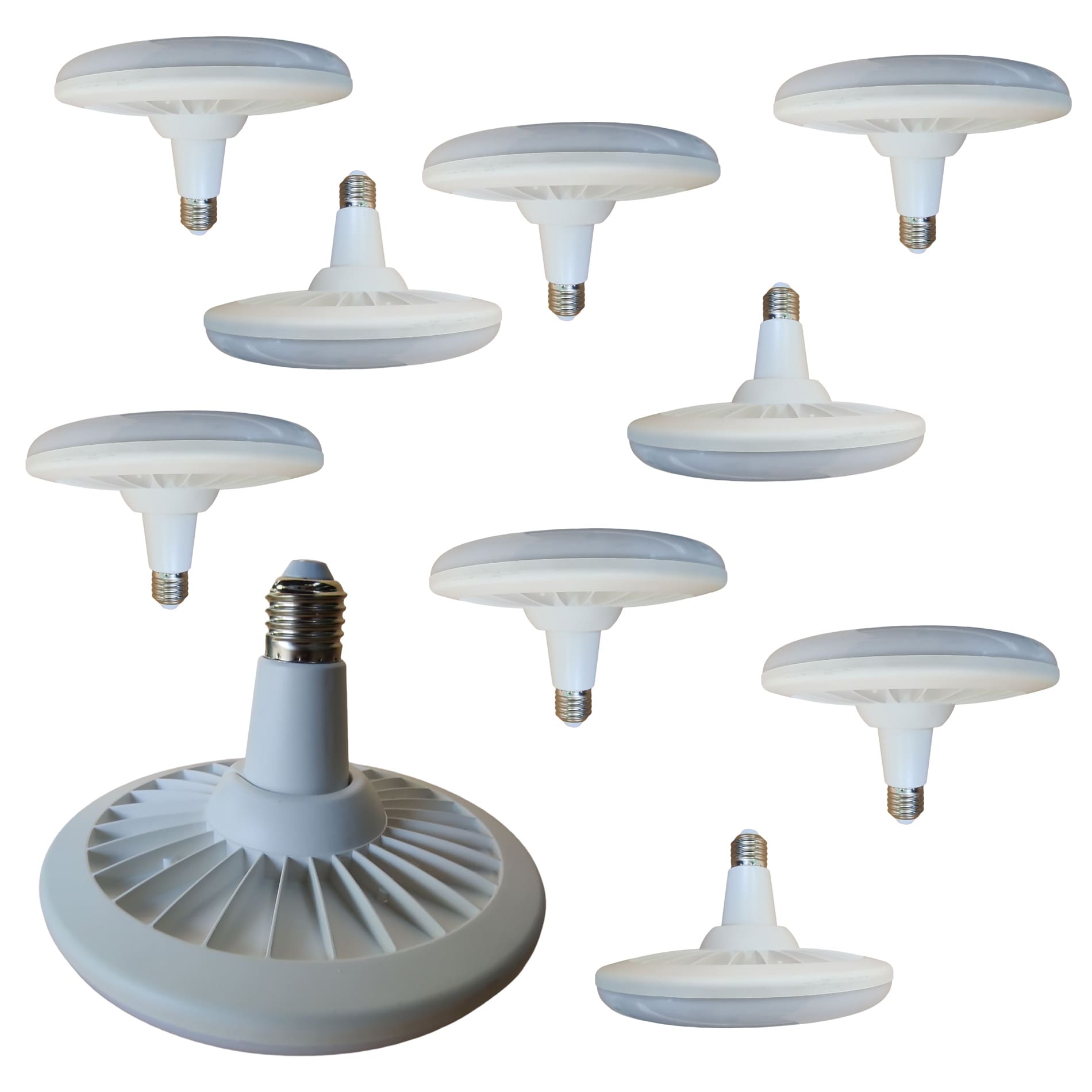 10 Foco Led Ufo Lampara Circular Plana 40w Luz Blanca Frio $1,700