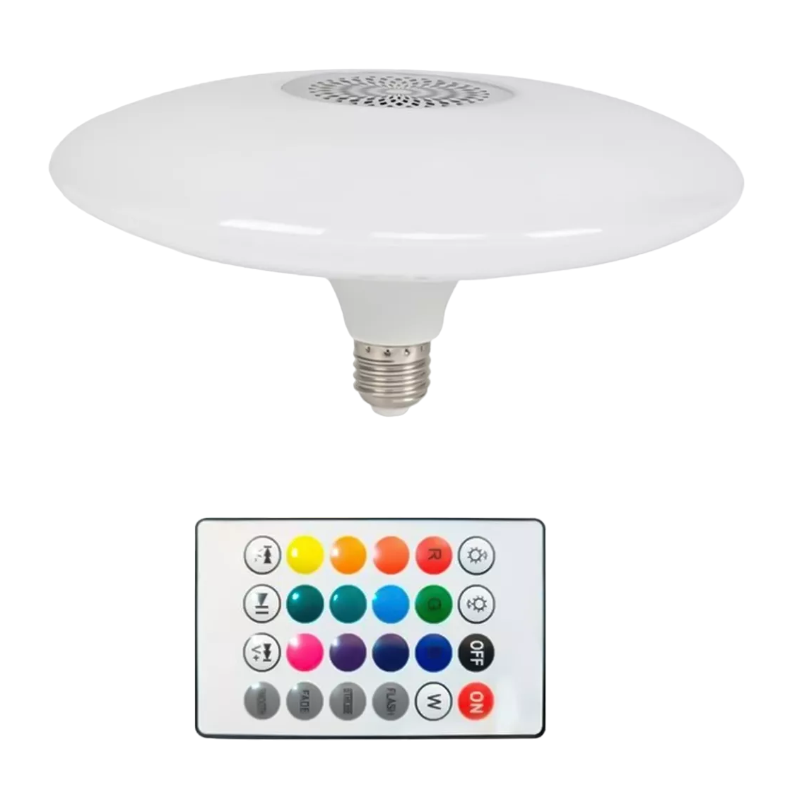 Foto 2 pulgar | Foco Led con Bocina Bluetooth Rgb Multicolor + Control Remoto Blanco