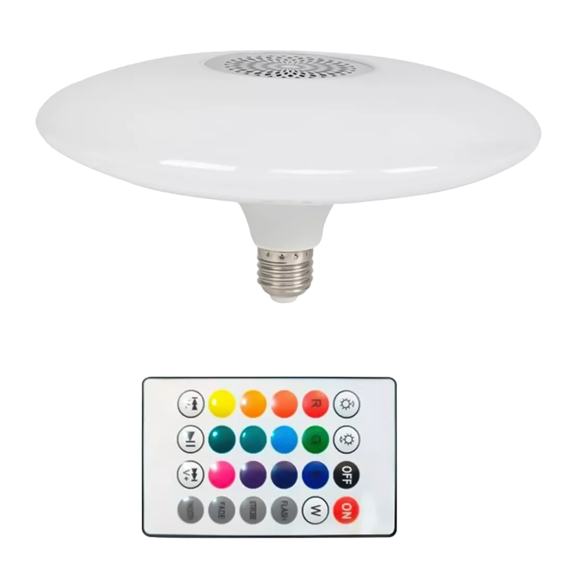 Foto 1 | Foco Led Bocina Bluetooth Rgb Multicolor + Control Remoto Blanco