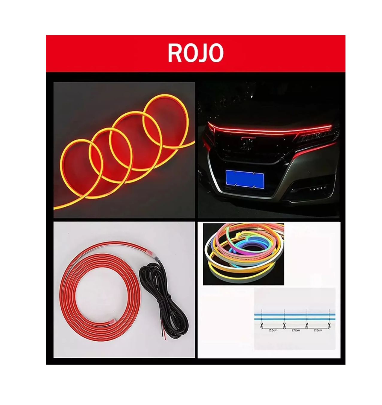 Foto 4 pulgar | Tira de Luz Led Belug 150 Cm color Rojo