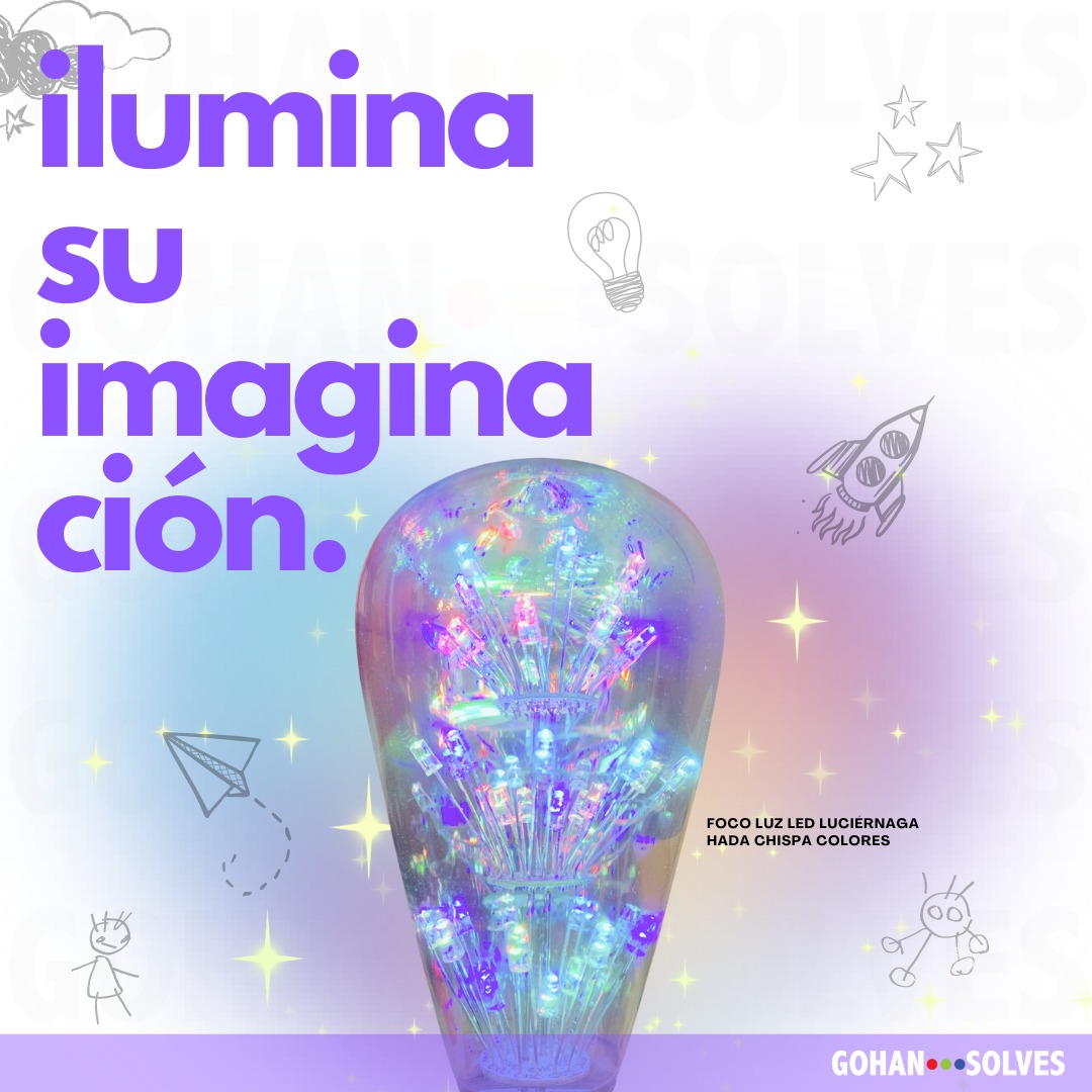Foto 2 | Foco Luz Hada Led Luciérnaga Multicolores