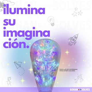 Foto 2 | Foco Luz Hada Led Luciérnaga Multicolores