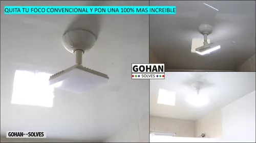 Foto 6 pulgar | Foco Dirigible Sentido Ajustable Ultrabrillante Luz Led Cuadrado Blanco