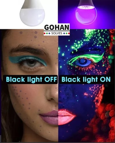 Foto 3 | Foco Led Luz Negra Morada Efecto Neón Fluorescente 15w E27