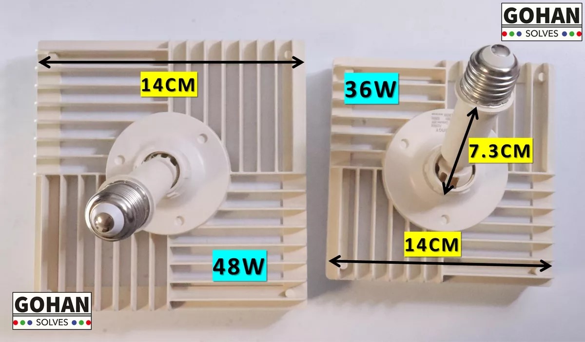 Foto 5 | Foco Dirigible Sentido Ajustable Ultrabillante Luz Led Cuadrado Blanco 36w E27