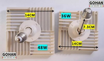 Foto 5 | Foco Dirigible Sentido Ajustable Ultrabillante Luz Led Cuadrado Blanco 36w E27