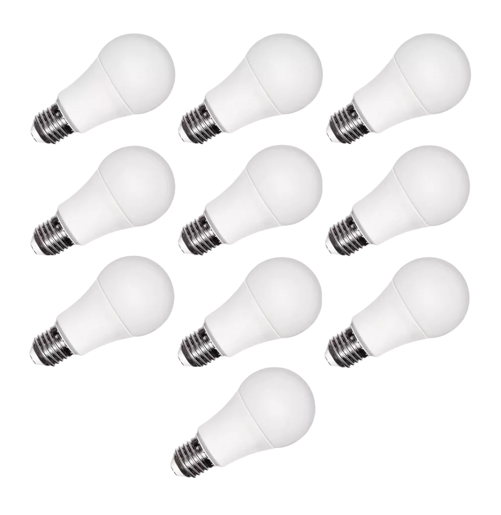 Foco Led 10w Luz Blanca o Cálida E27 Ahorrador 10 Focos