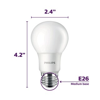 Foto 6 | Bombilla Led Philips A19 De 9 W (equivalente A 60 W), Luz Diurna De 5000 K - Venta Internacional.