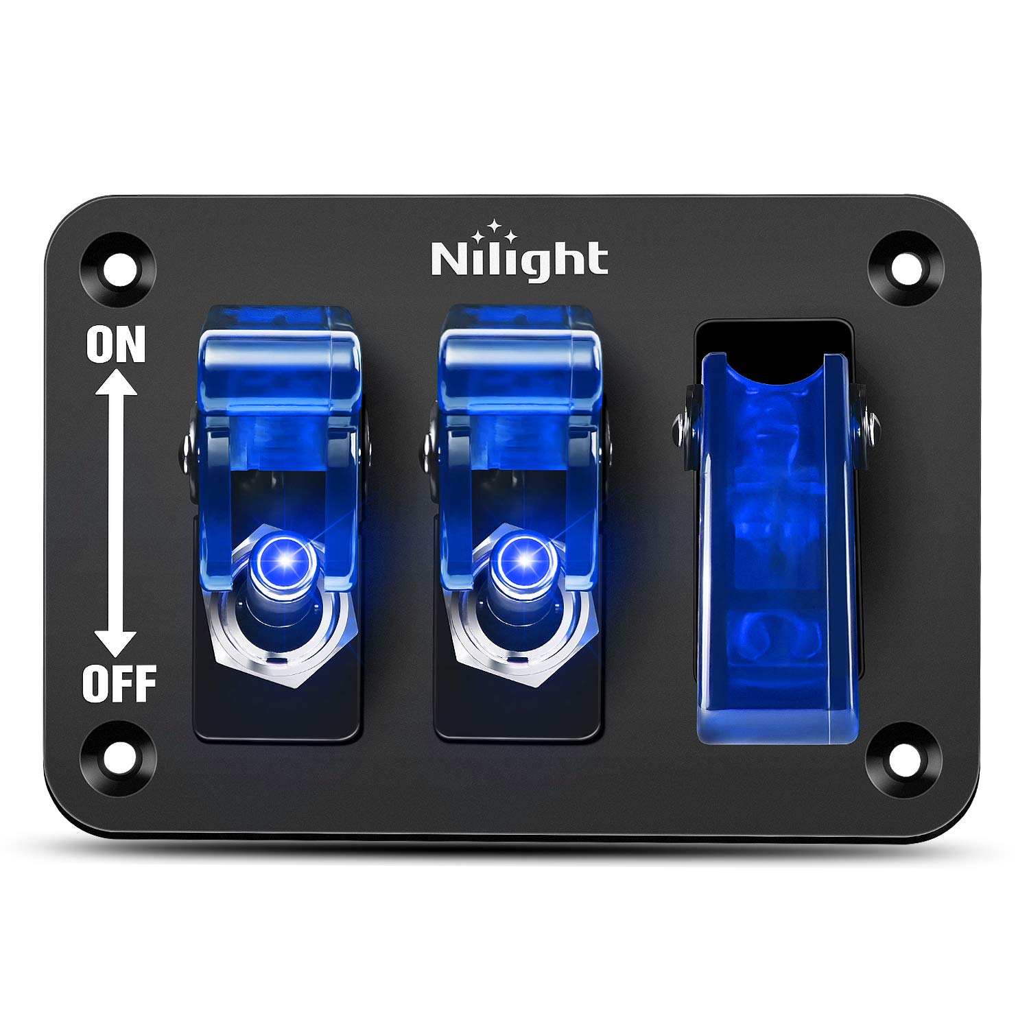 Foto 2 pulgar | Panel De Interruptores Nilight De 3 Bandas, 12 V Con Luz Led De 20 A - Venta Internacional.