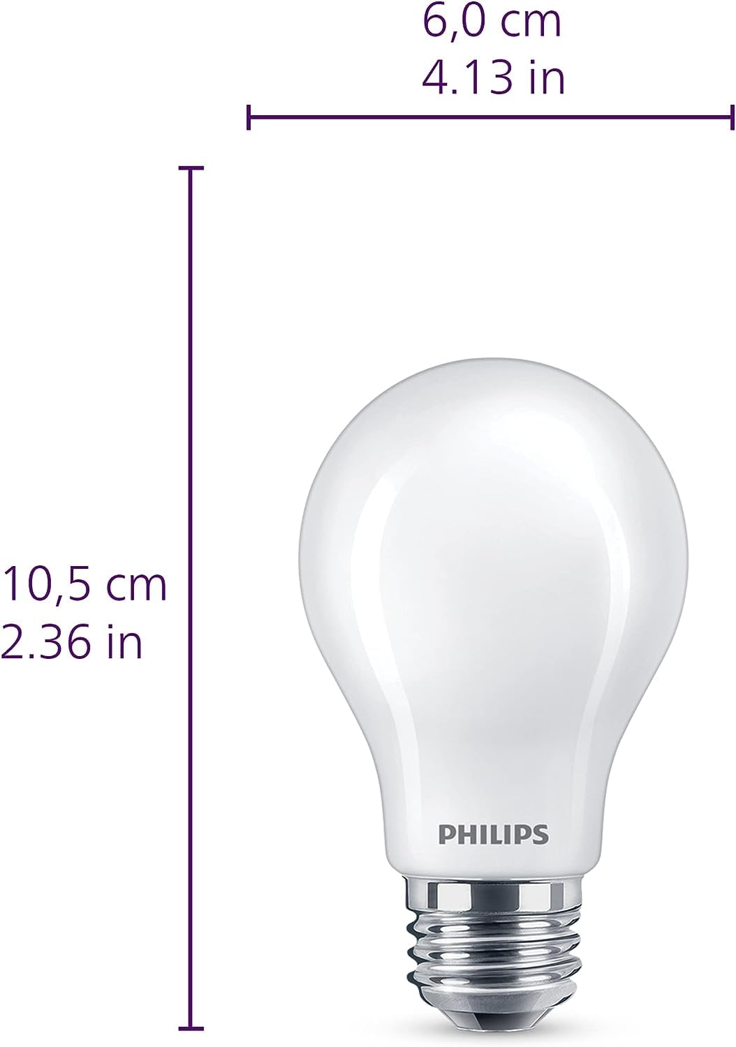 Foto 3 pulgar | Bombilla Led Philips A19 De 9 W, Color Blanco Suave, 2700 K (paquete De 8) - Venta Internacional.