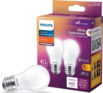 Foto 2 | Bombilla Led Philips De Ultra Definición, Sin Parpadeo, 5 W, 2700 K - Venta Internacional.