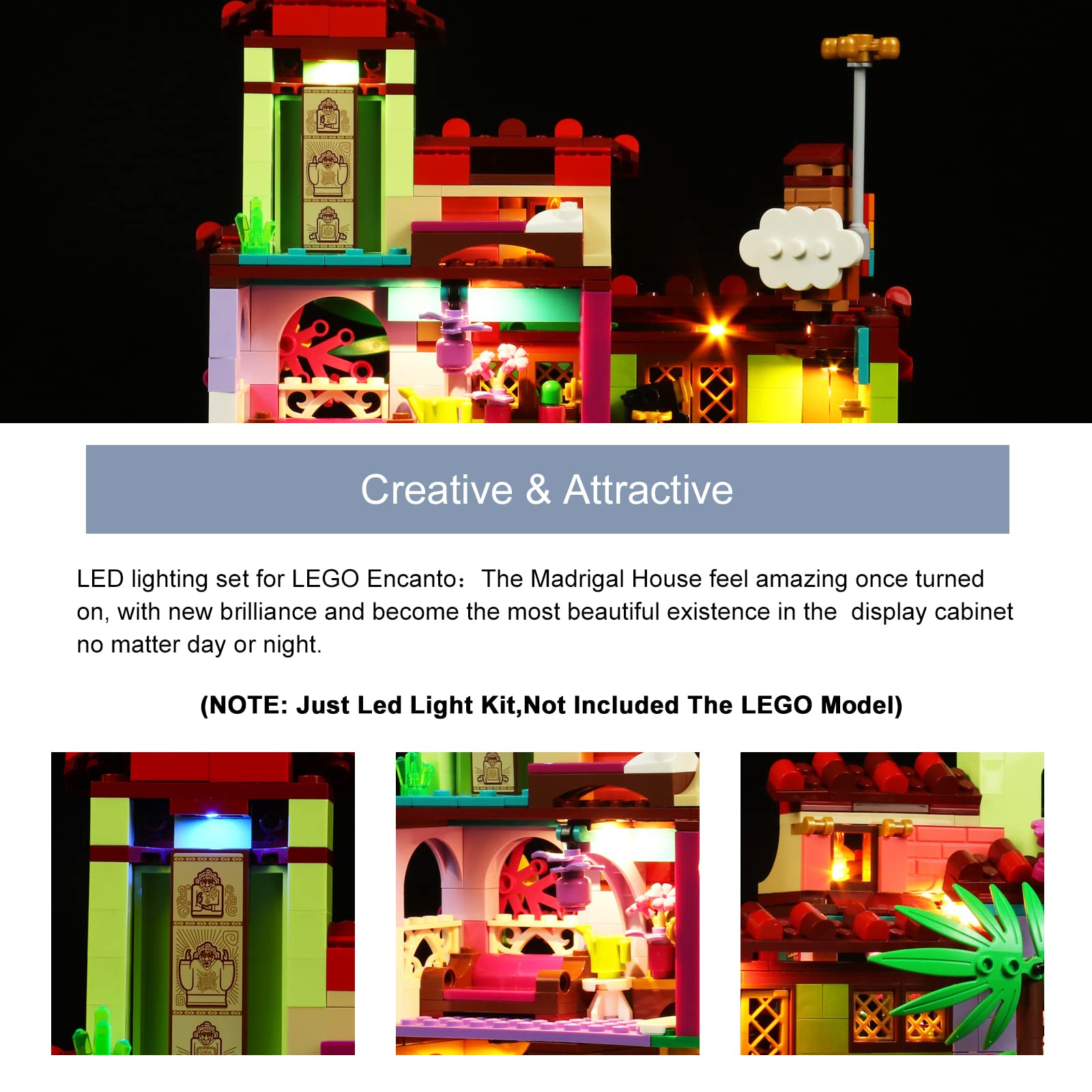 Foto 3 | Kit De Iluminación Led Para Lego Encanto House 43202 Brickbli - Venta Internacional.