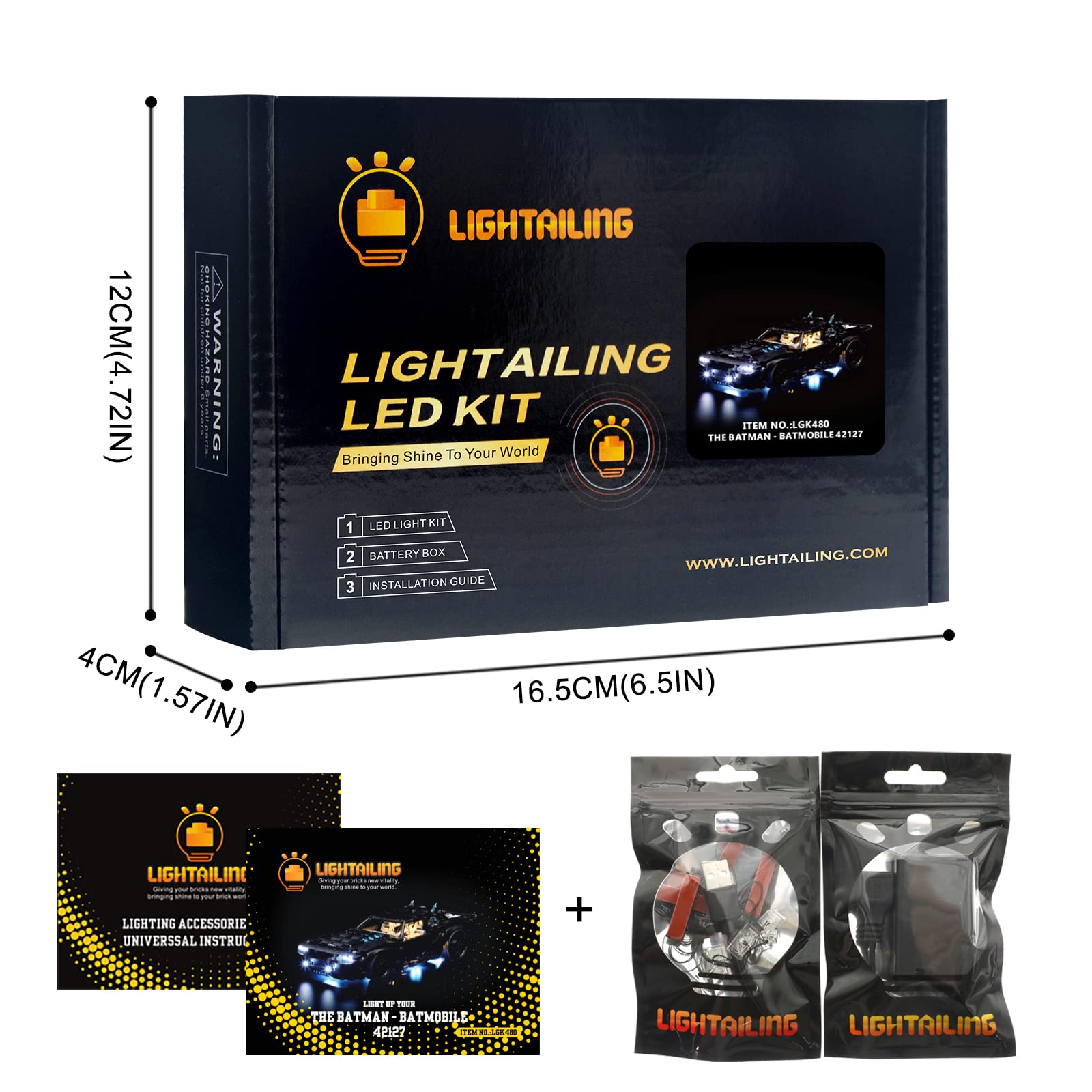 Foto 7 pulgar | Set De Luces Led Lightailing Para Lego 42127 Technic The Batman - Venta Internacional.