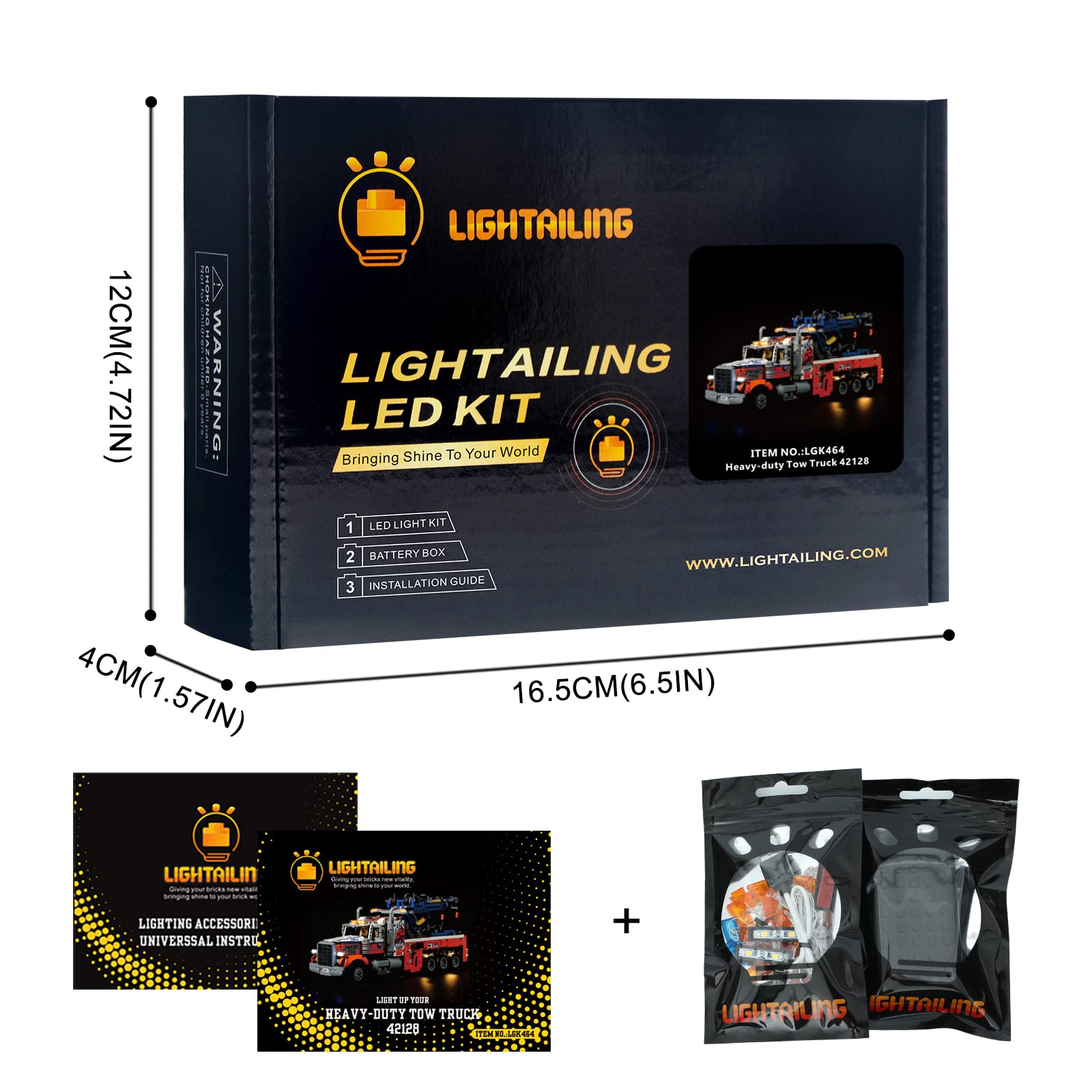 Foto 7 pulgar | Set De Luces Led Lightailing Para Lego 42128 Technic Tow - Venta Internacional.