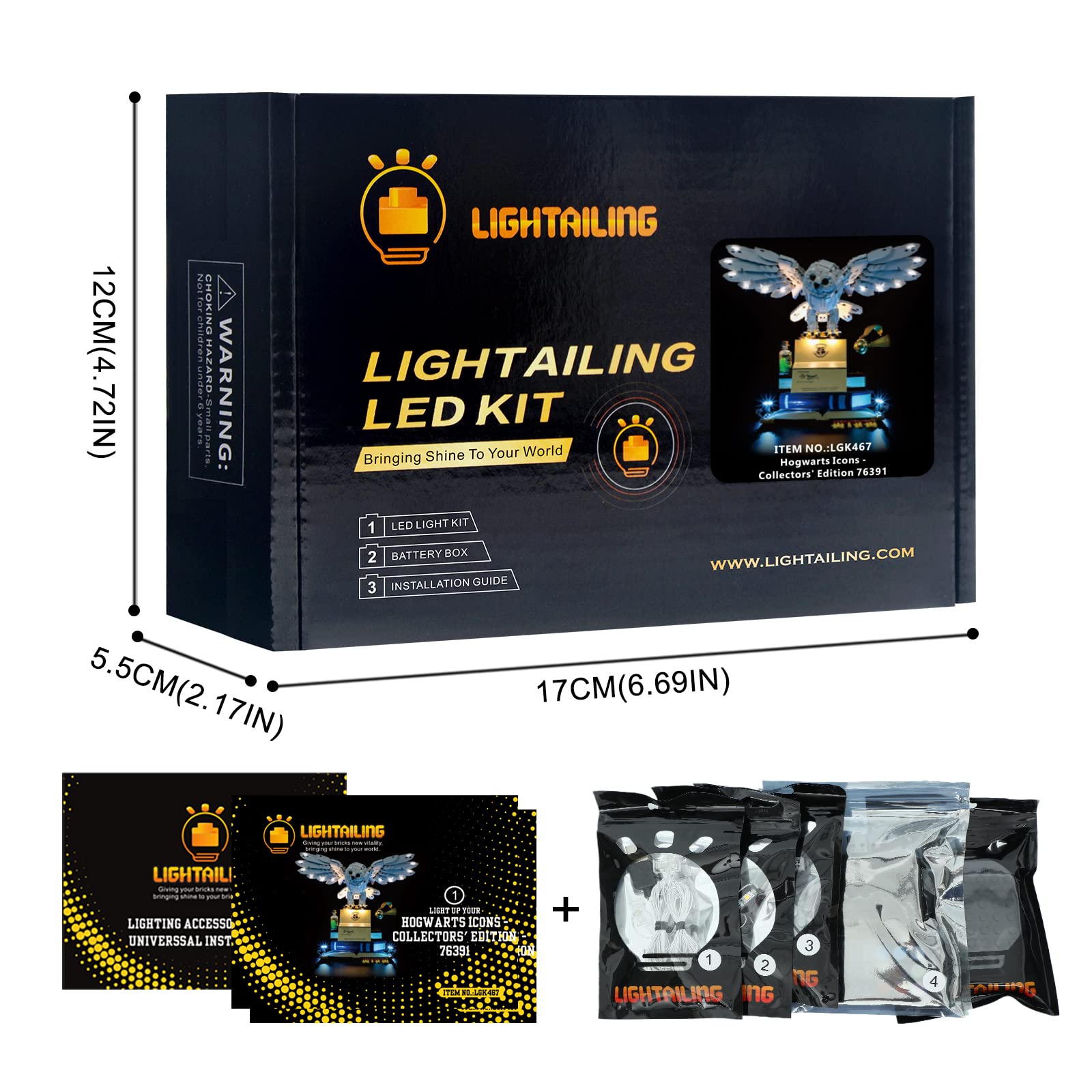 Foto 7 pulgar | Set De Luces Led Lightailing Para Lego 76391 Hogwarts Icons Buil - Venta Internacional.