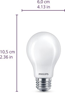 Foto 2 | Bombilla Led Philips A19 Ultra Definition 11,5 W 2700 K E26, Paquete De 8 - Venta Internacional.