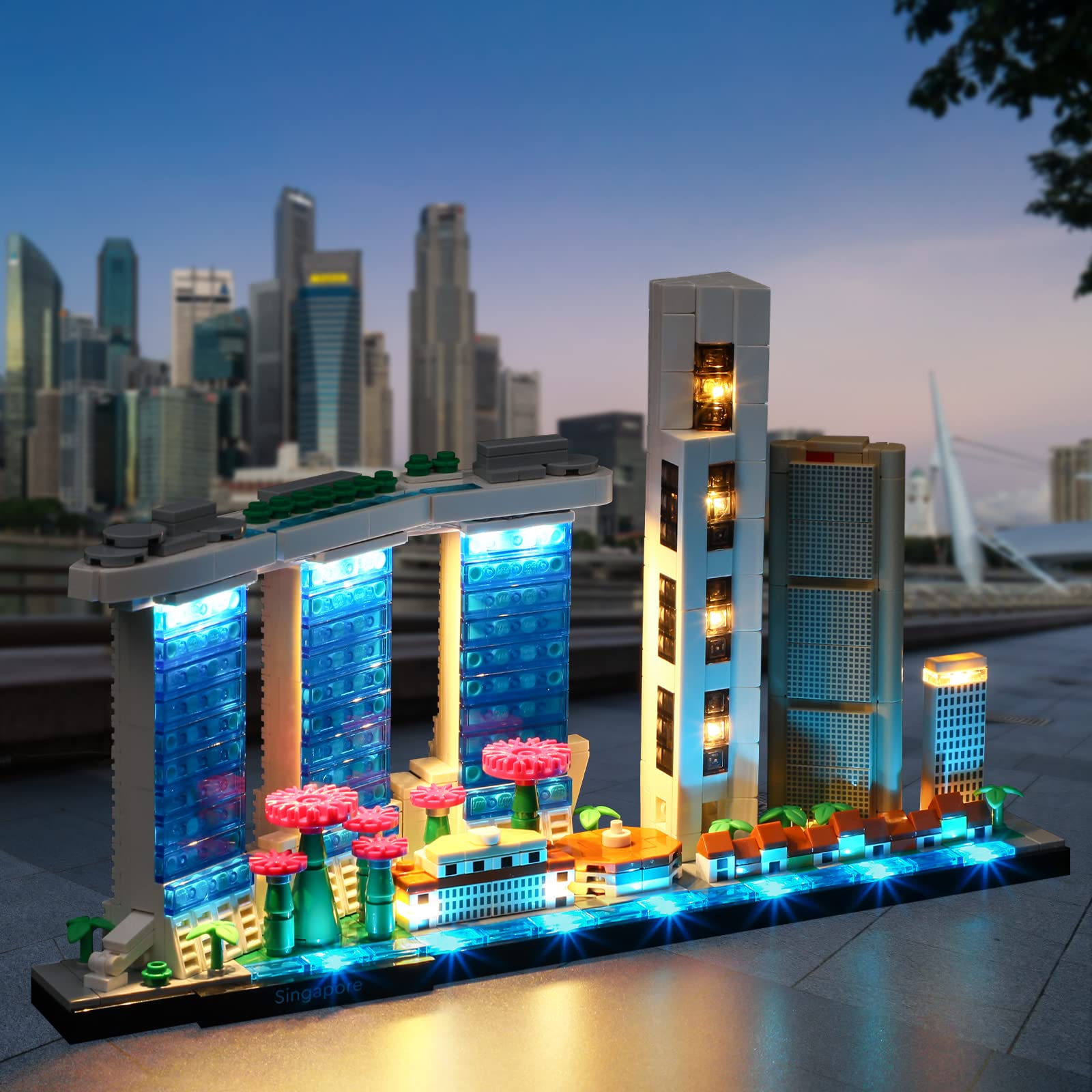 Foto 4 pulgar | Set De Luces Led Lightailing Para Lego 21057 Architecture Singap - Venta Internacional.